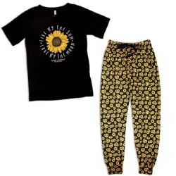 Sunflower PJ Pants & Shirt Set Small
